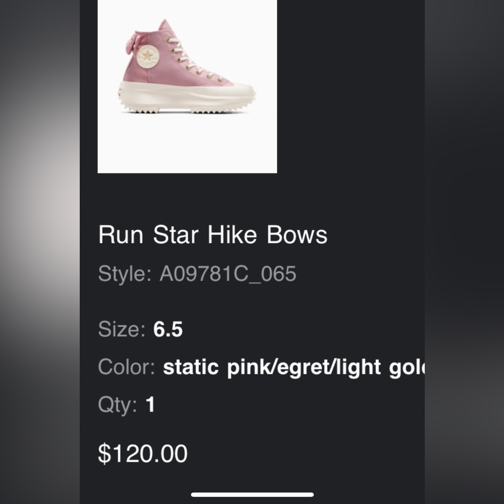 Converse Run Star Hike Bows